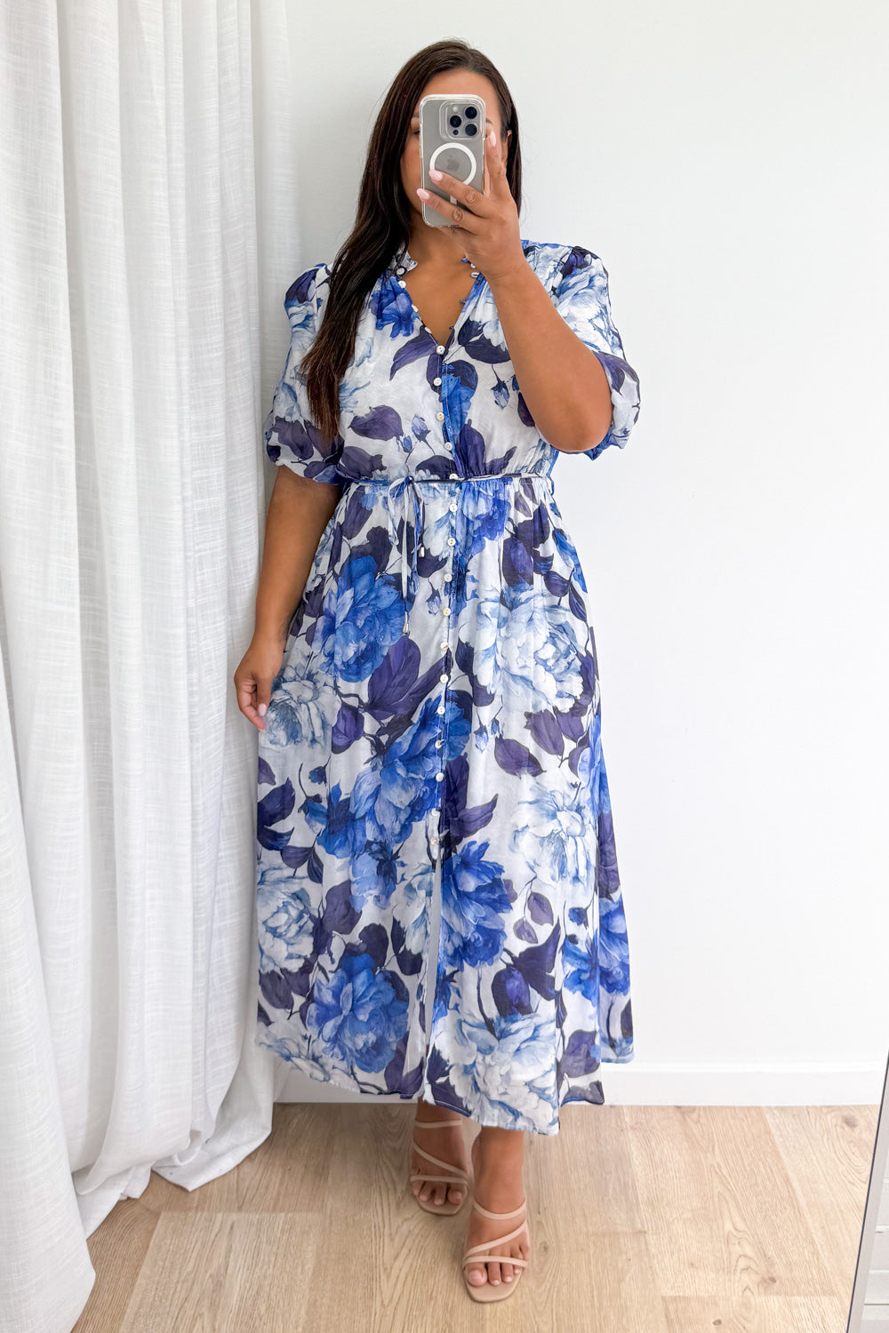 Lenny Dress - Blue Floral