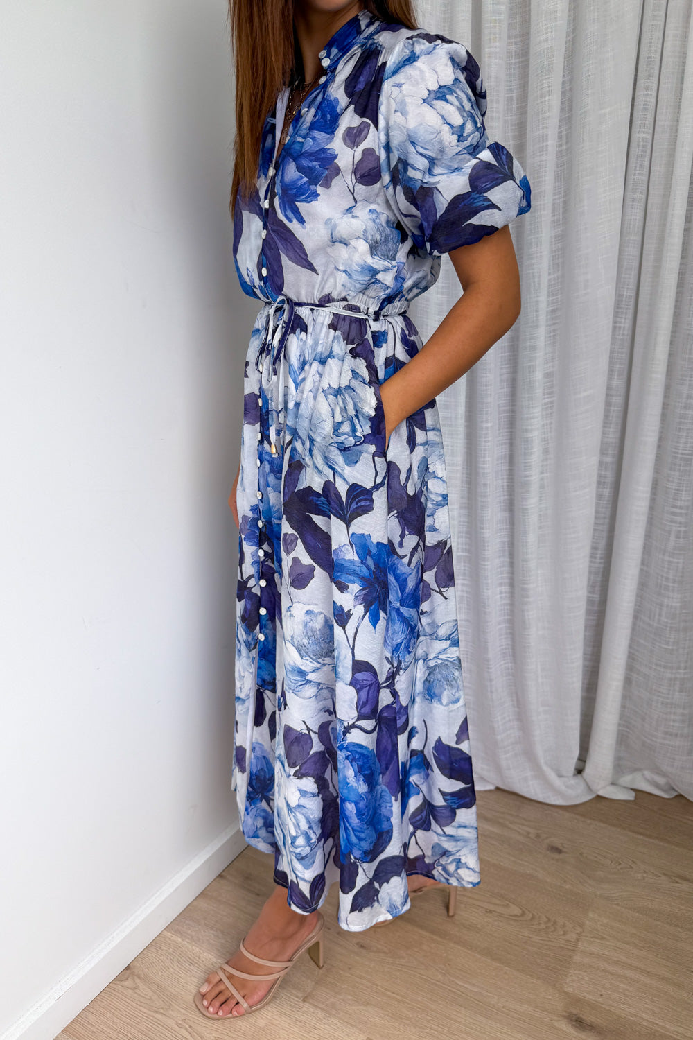 Lenny Dress - Blue Floral