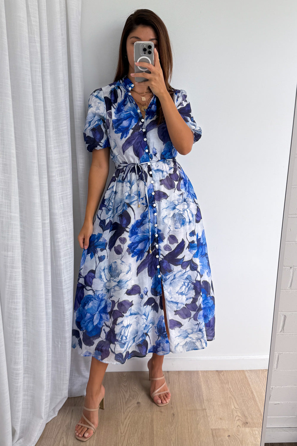Lenny Dress - Blue Floral