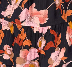 Estala Dress - Black Blush Floral